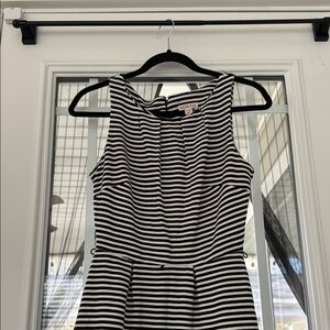 Black and White Striped Dress